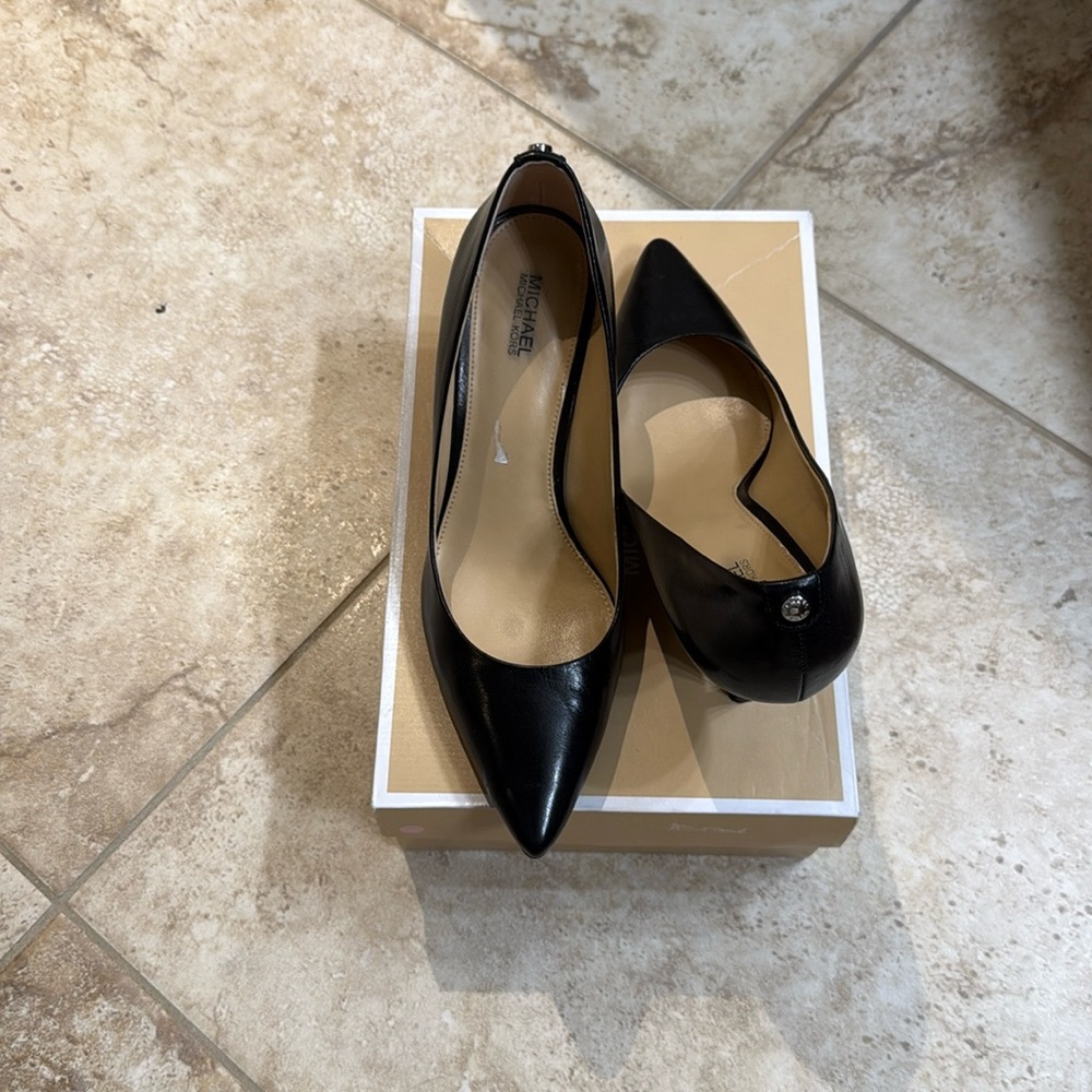 Michael Kors Black Patent Leather Heels